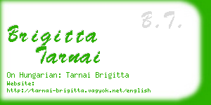 brigitta tarnai business card